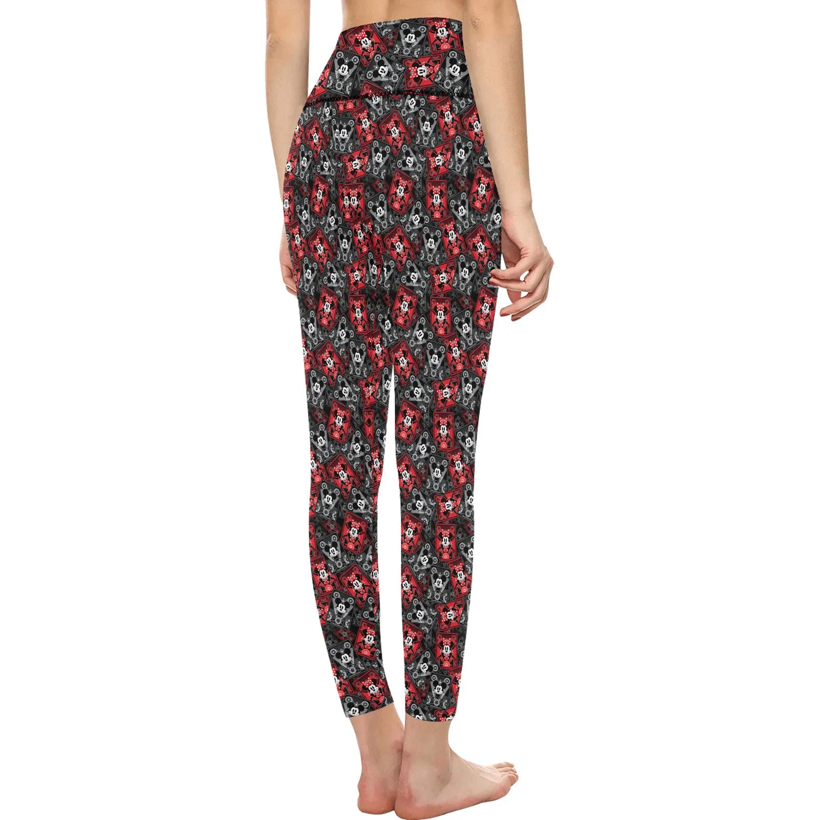 Steamboat Mickey And Minnie Women's Athletic Leggings