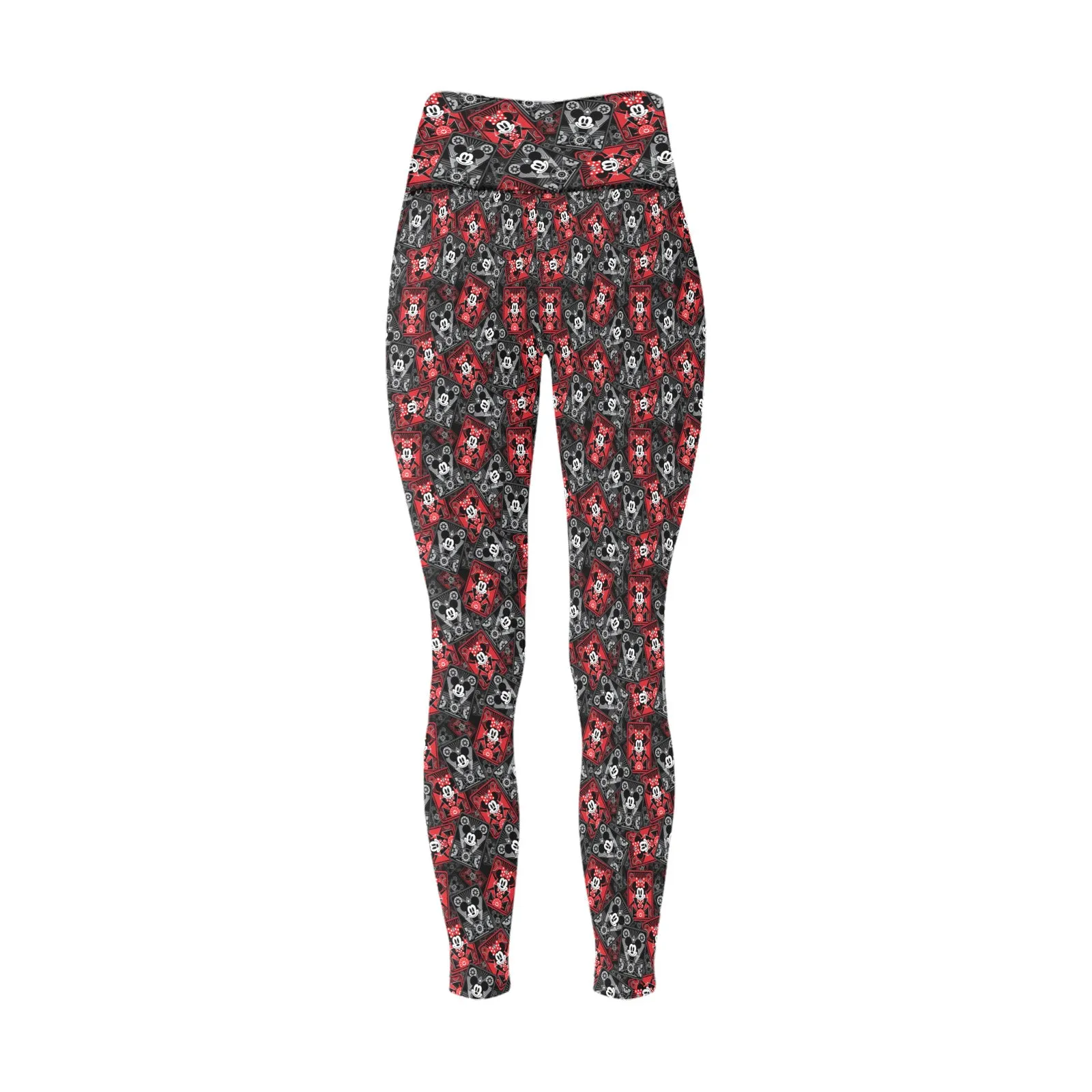 Steamboat Mickey And Minnie Women's Athletic Leggings