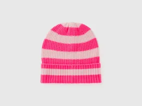 Striped knit hat - Multi-color | Benetton