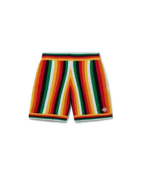 --Striped Towelling Shorts-