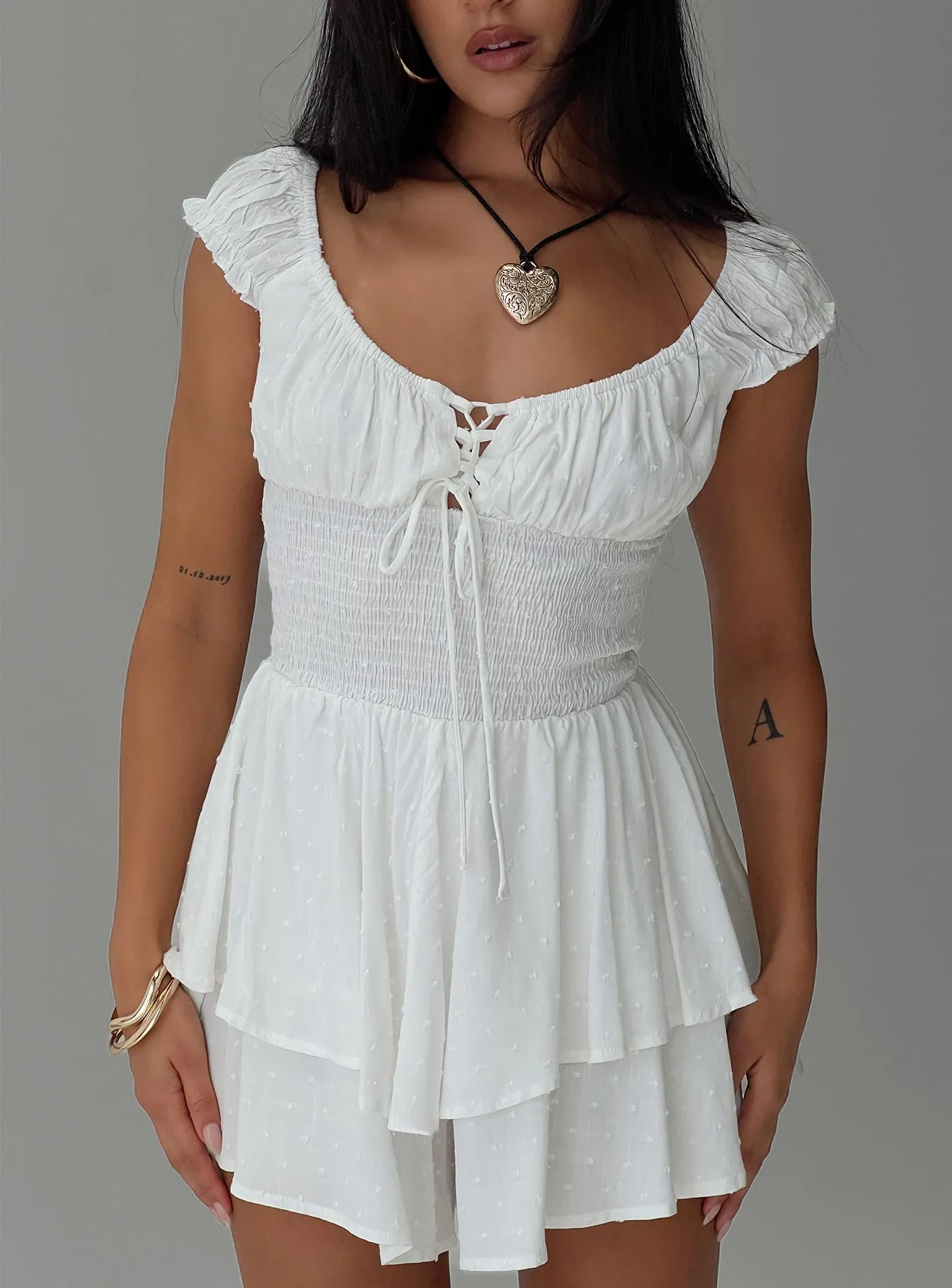 Sullivans Tie Up Romper White