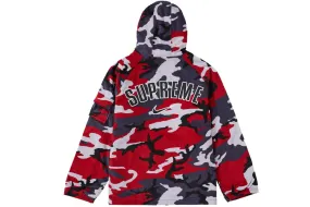 Supreme Nike Arc Corduroy Hooded Jacket Red Camo