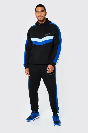 Tall Man Colour Block Hooded Tracksuit