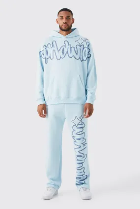 Tall Oversized Worldwide Graffiti Tracksuit