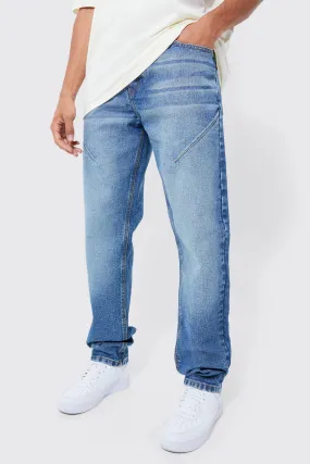 Tall Straight Rigid Seam Detail Jeans