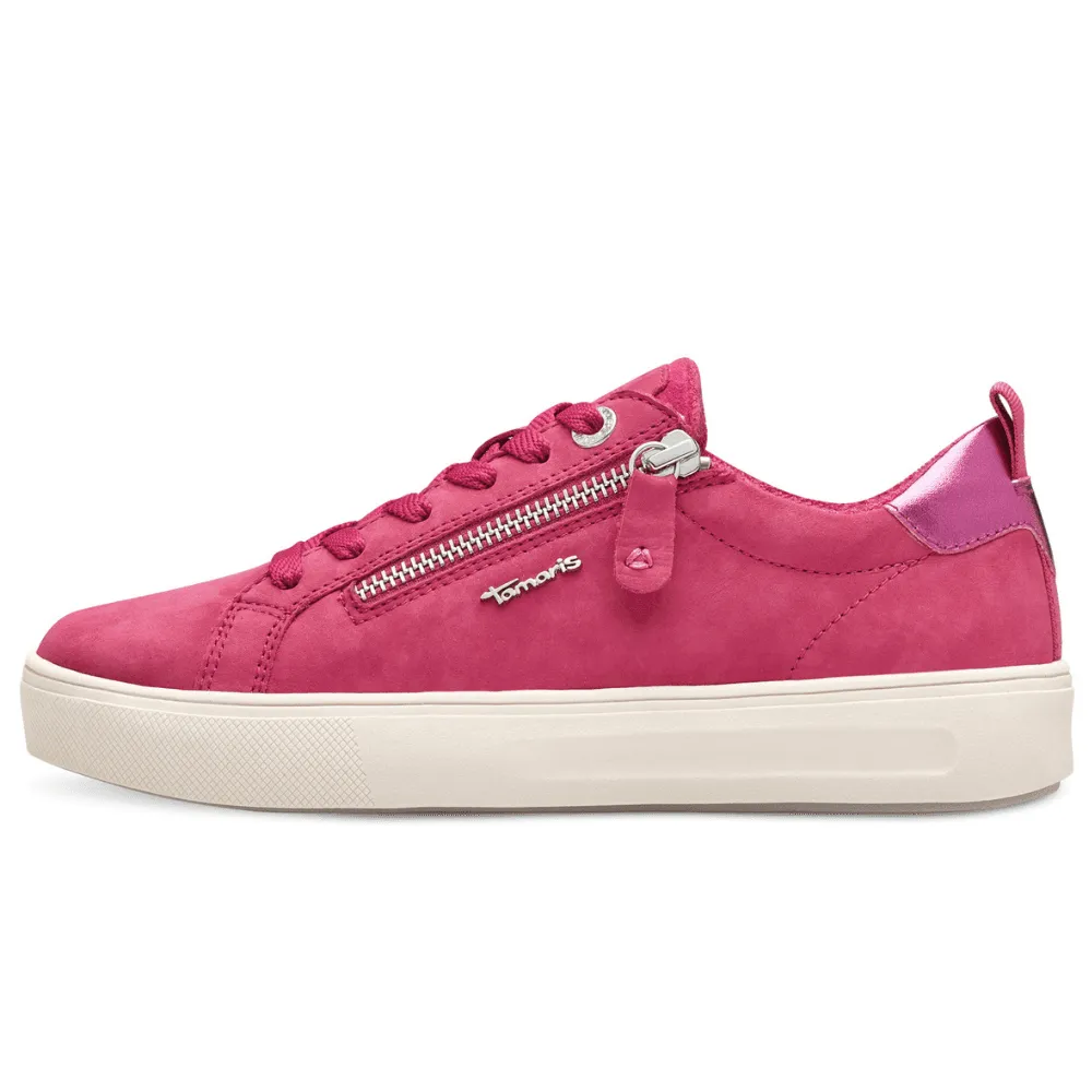 Tamaris Comfort 83707 Fuchsia Nubuck Trainers