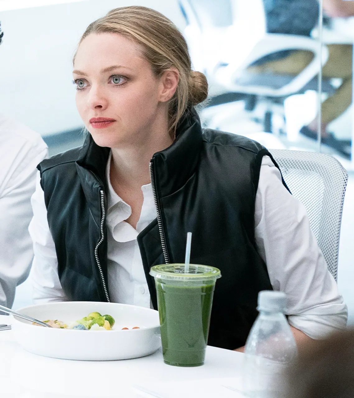 The Dropout 2022 Amanda Seyfried Black Vest