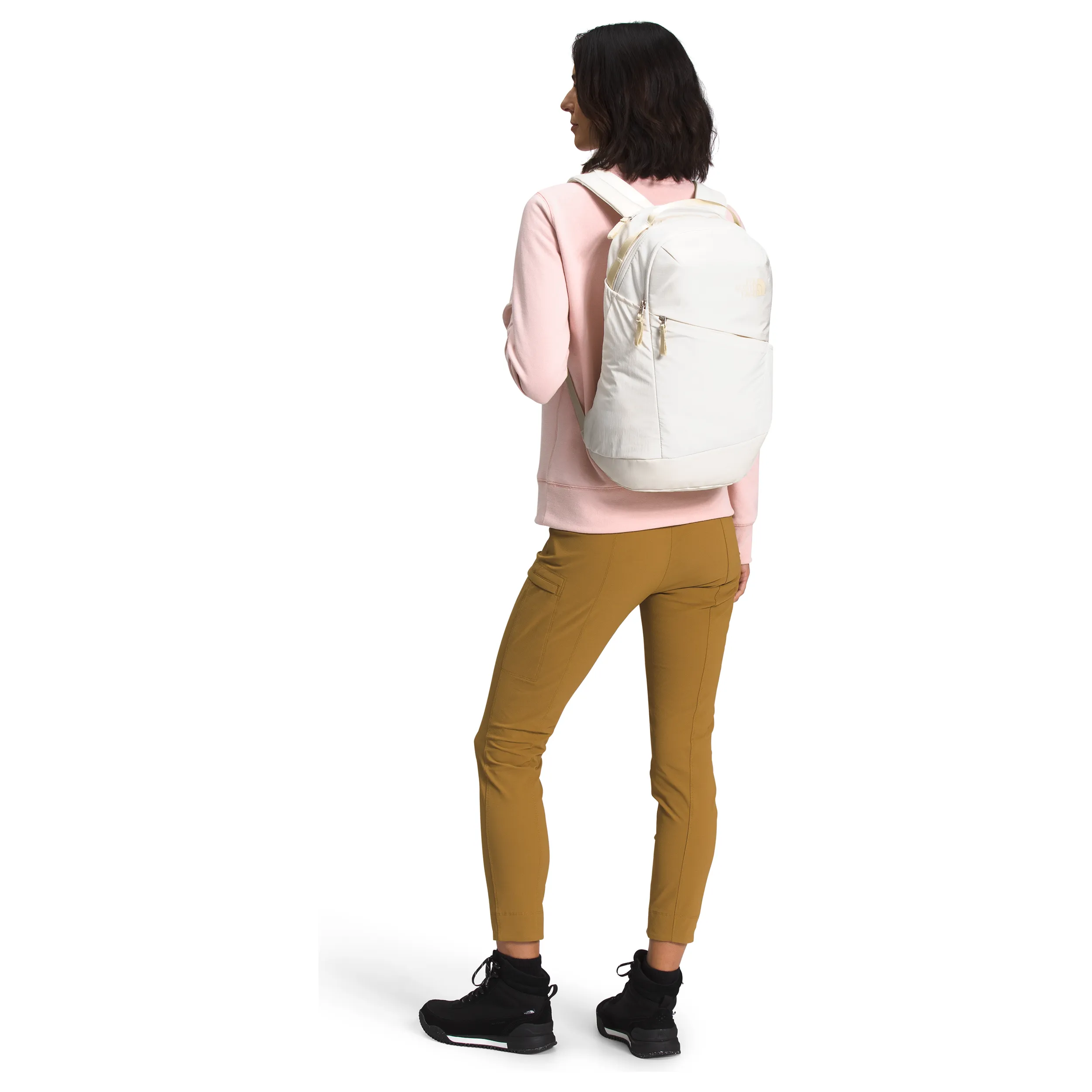 The North Face Women's Isabella 3.0 Backpack in Gardenia White Dark Heather Gravel