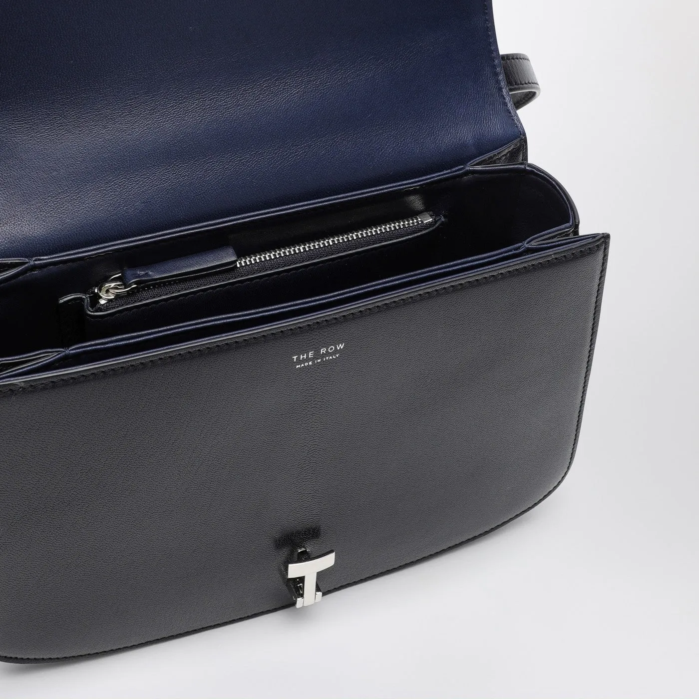 The Row    The Row Sofia 10 Navy Blue Leather Bag