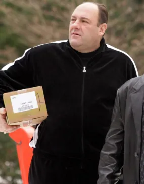 The Sopranos James Gandolfini Black Tracksuit | Tony Soprano Tacksuit