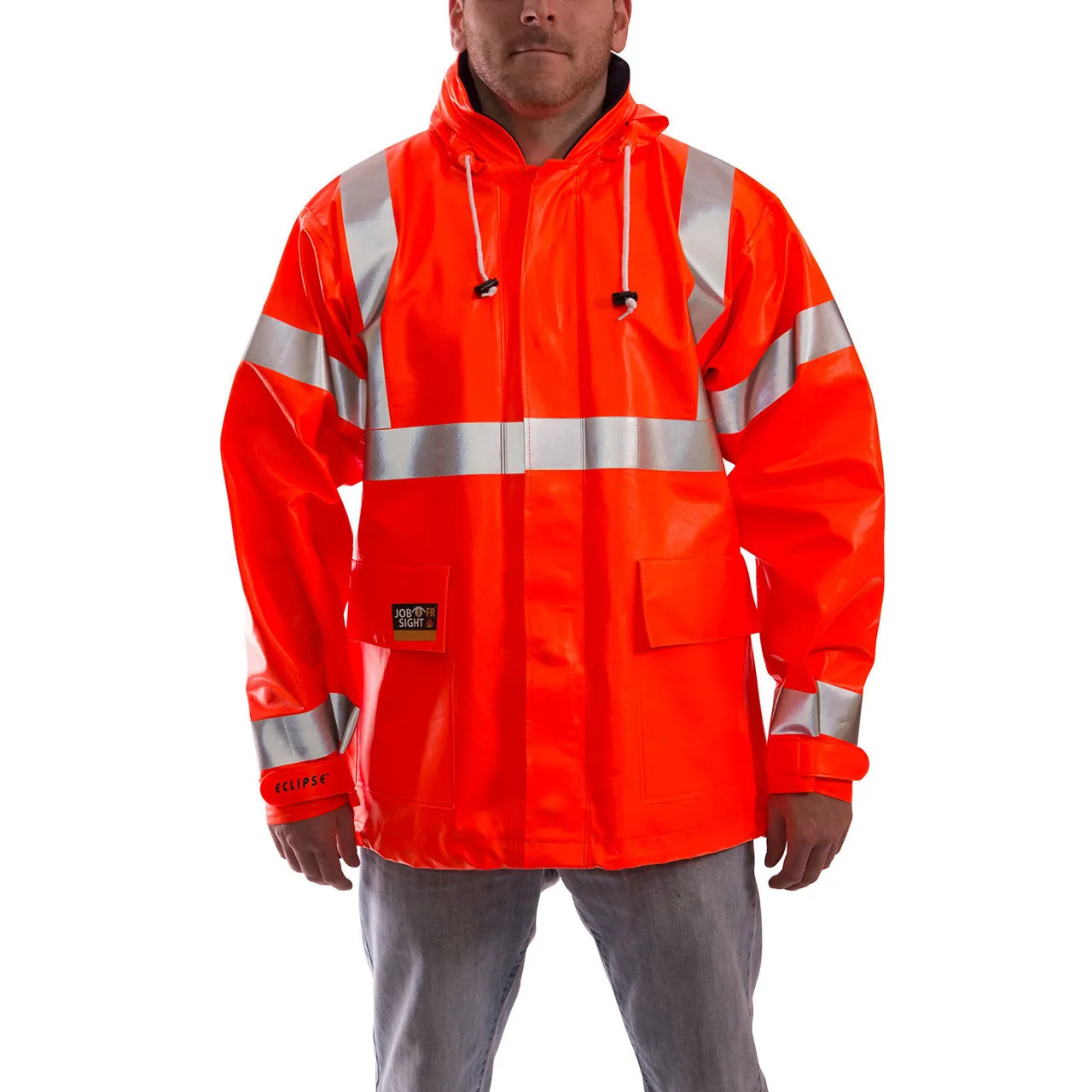 Tingley FR Class 3 Hi Vis Orange Eclipse Rain Jacket J44129