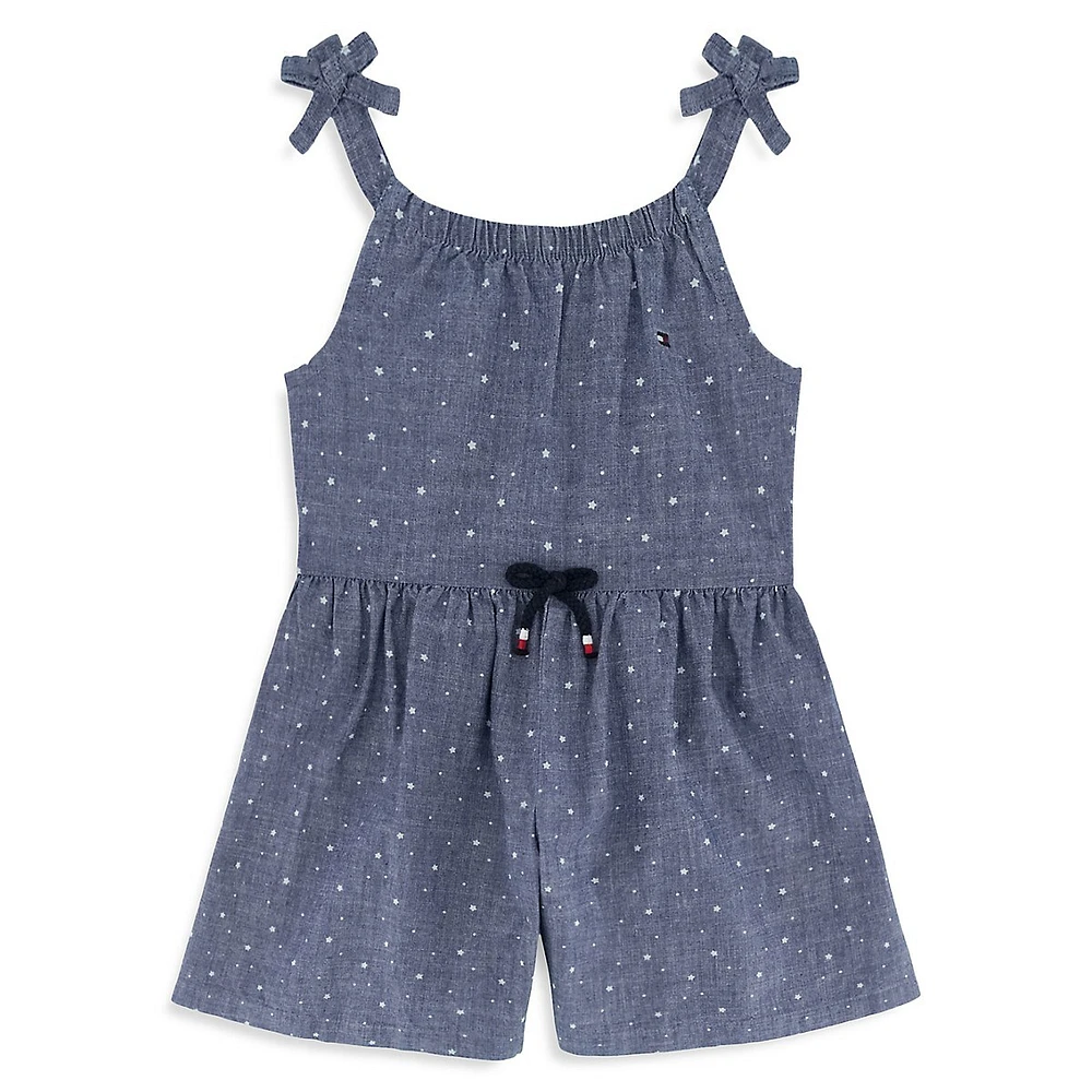 Tommy Hilfiger Little Girl's Star-Print Sleeveless Romper