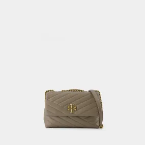 Tory Burch  Kira Chevron Small Bag - Tory Burch - Leather - Grey