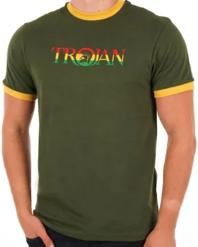 Trojan Helmet Logo T-shirt Army Green