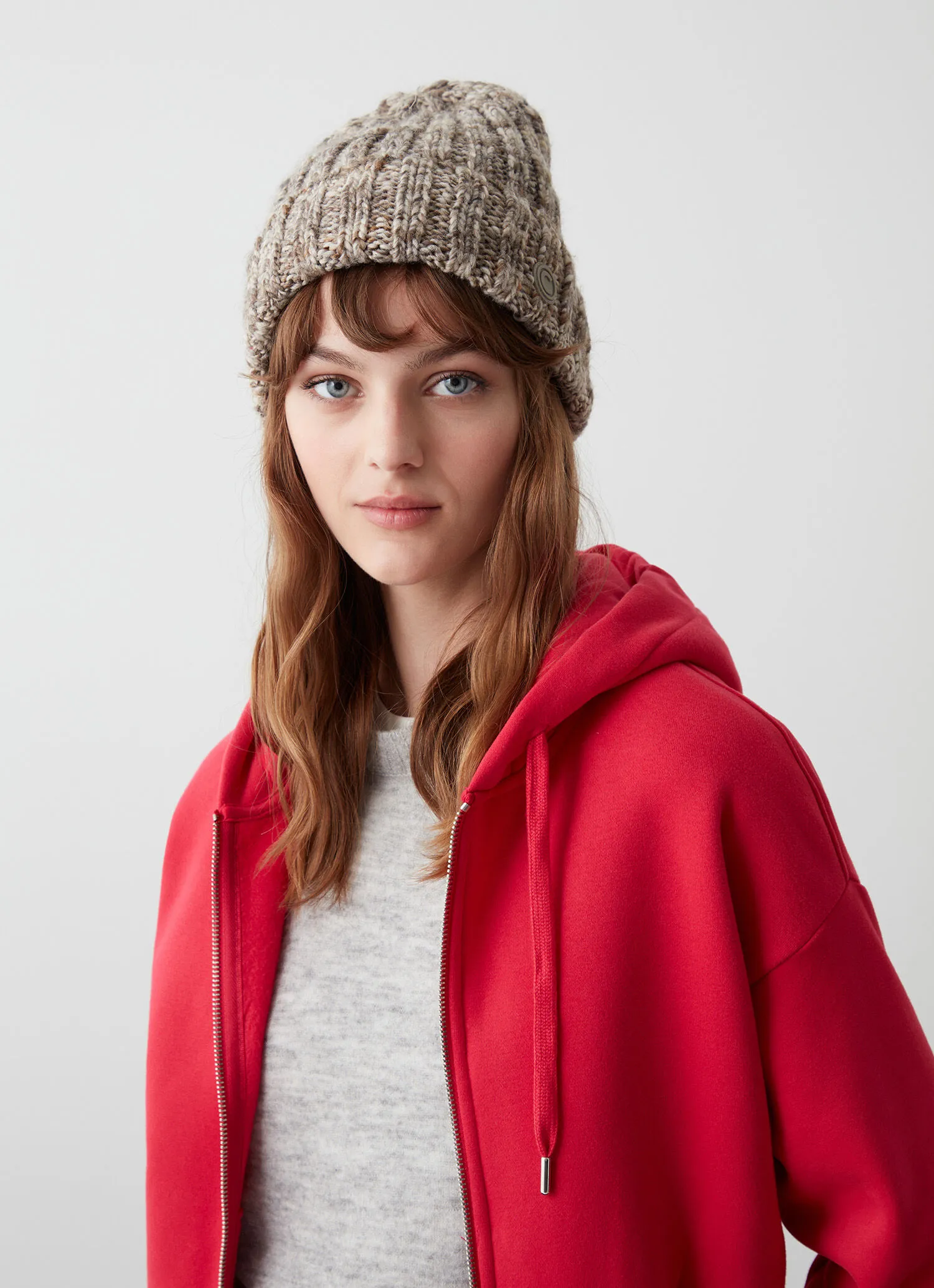 Unisex multi-coloured wool hat-