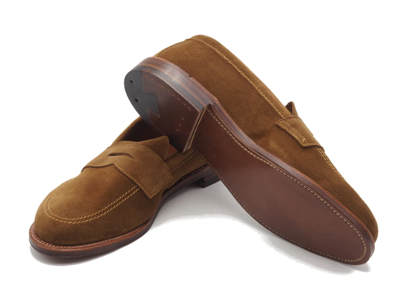 Unlined Khrone Penny Loafer Snuff Suede