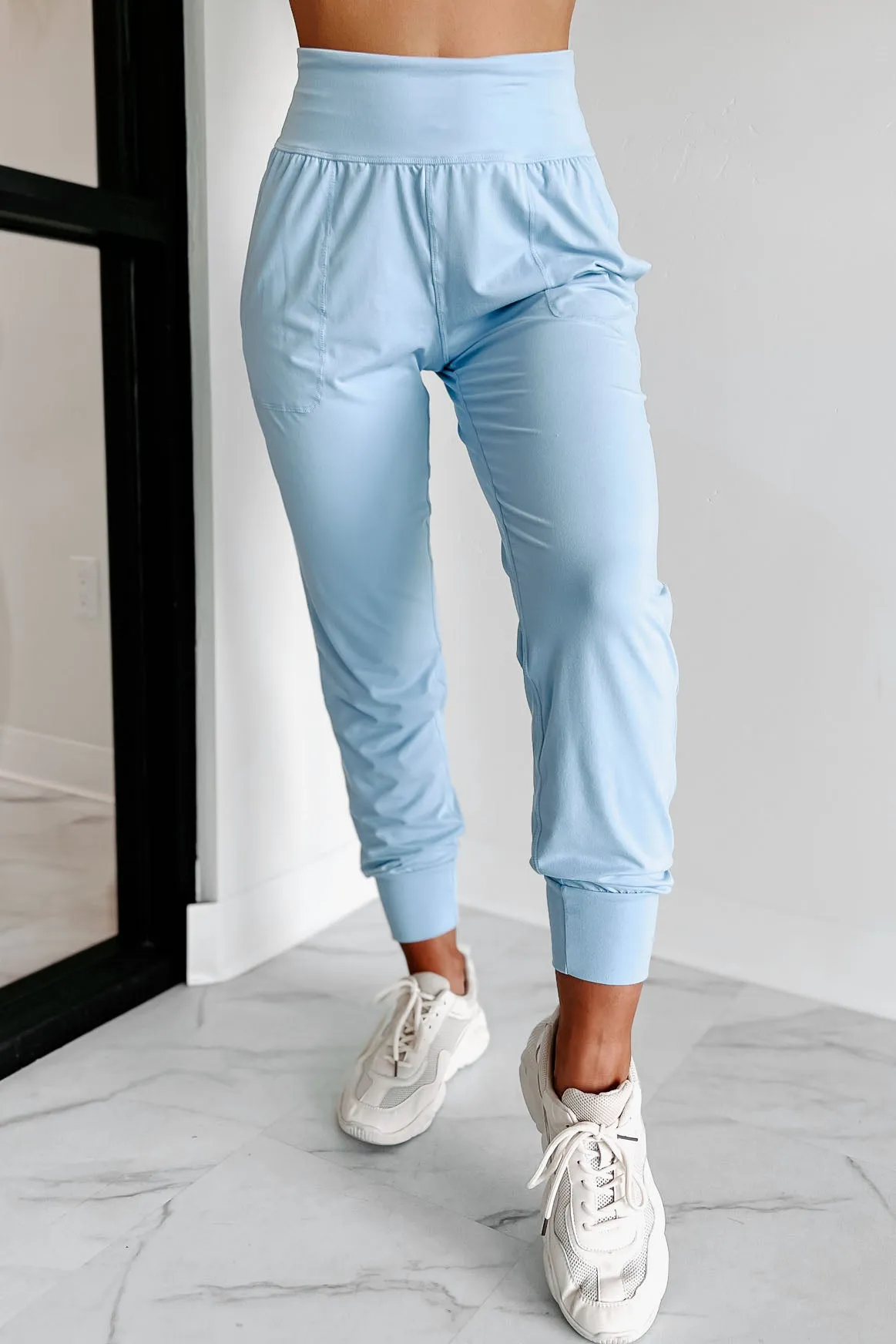 Unwind & Relax Buttery Soft Joggers With Pockets (Light Blue)