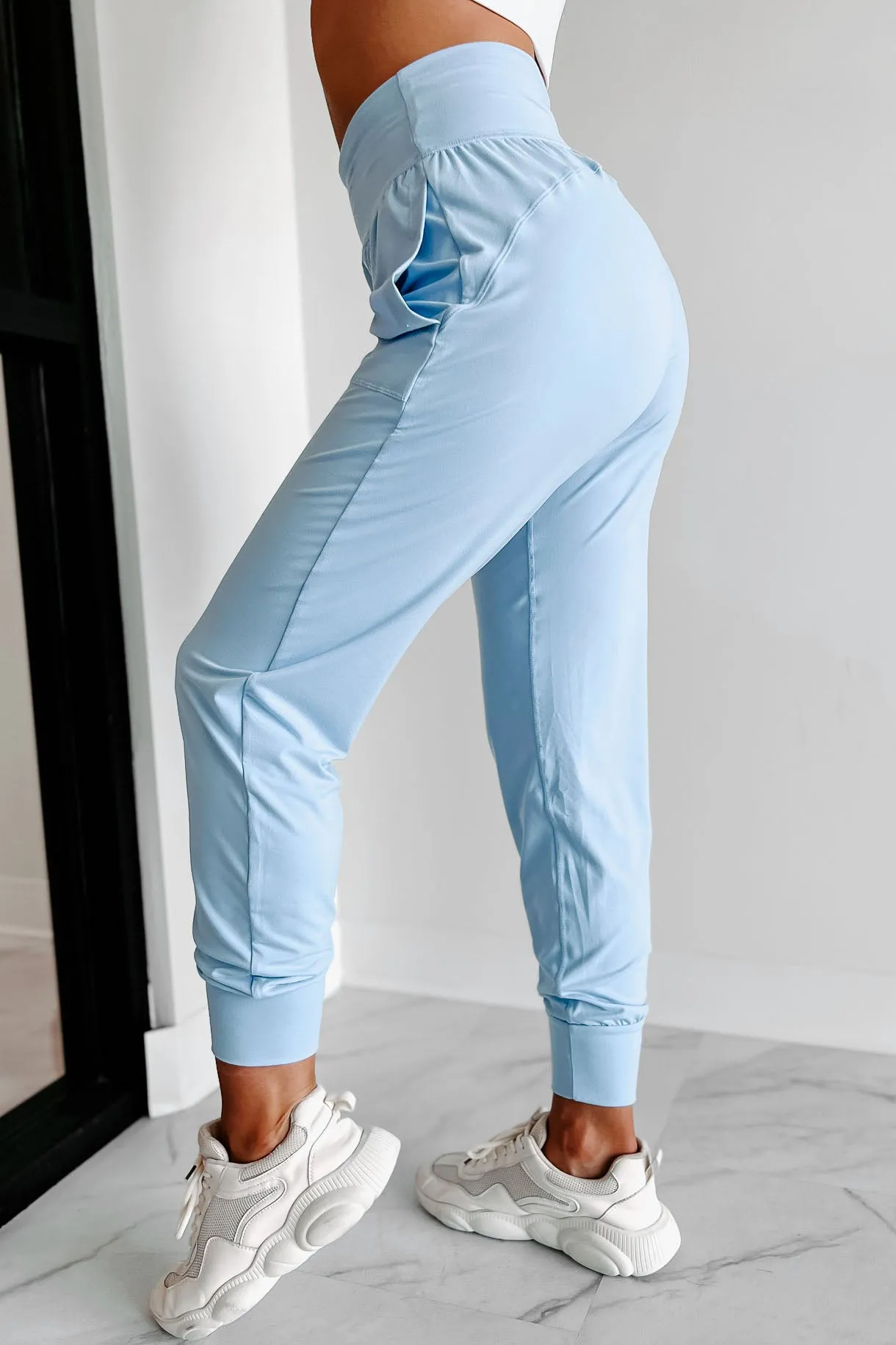 Unwind & Relax Buttery Soft Joggers With Pockets (Light Blue)