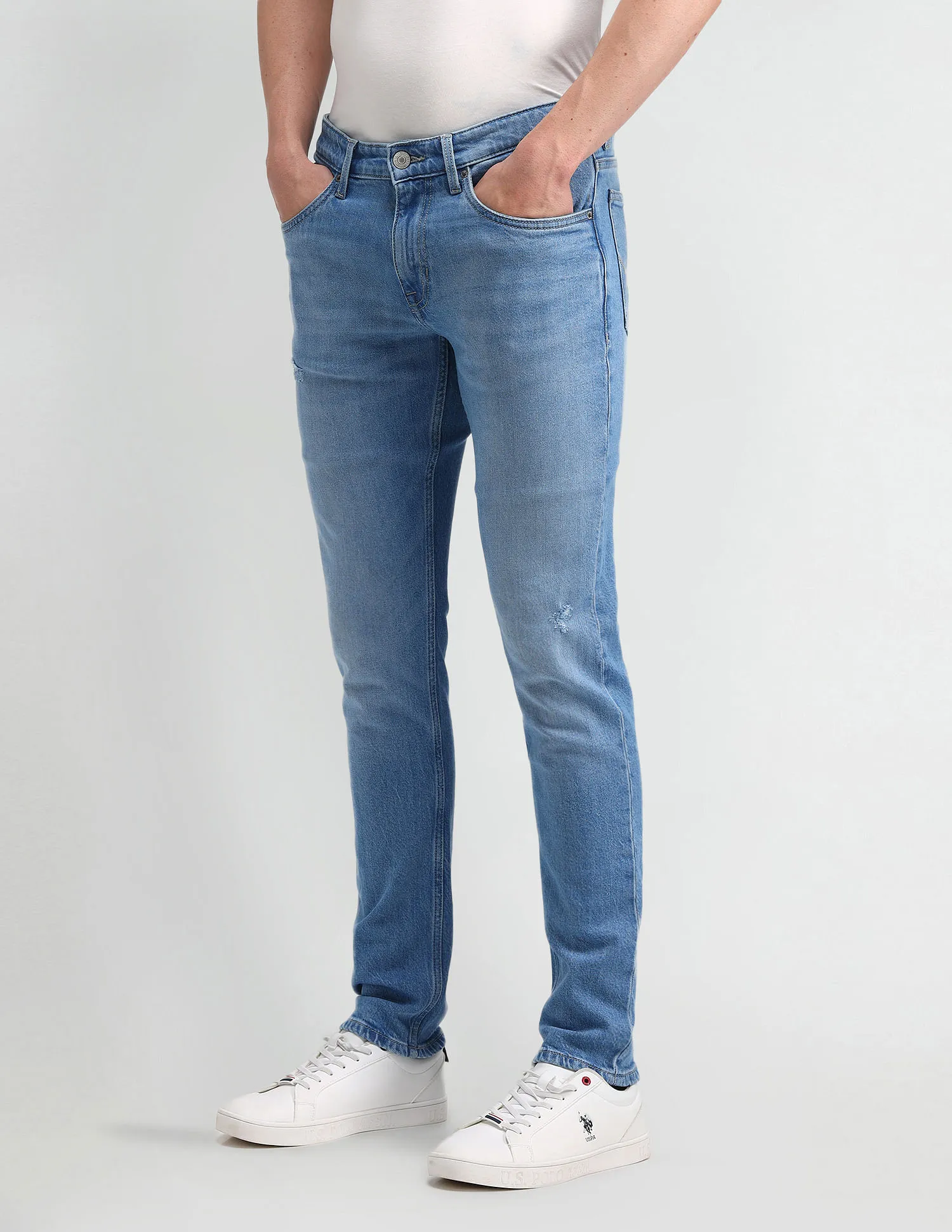 U.S. Polo Assn. Denim Co. Brandon Slim Tapered Blue Jeans