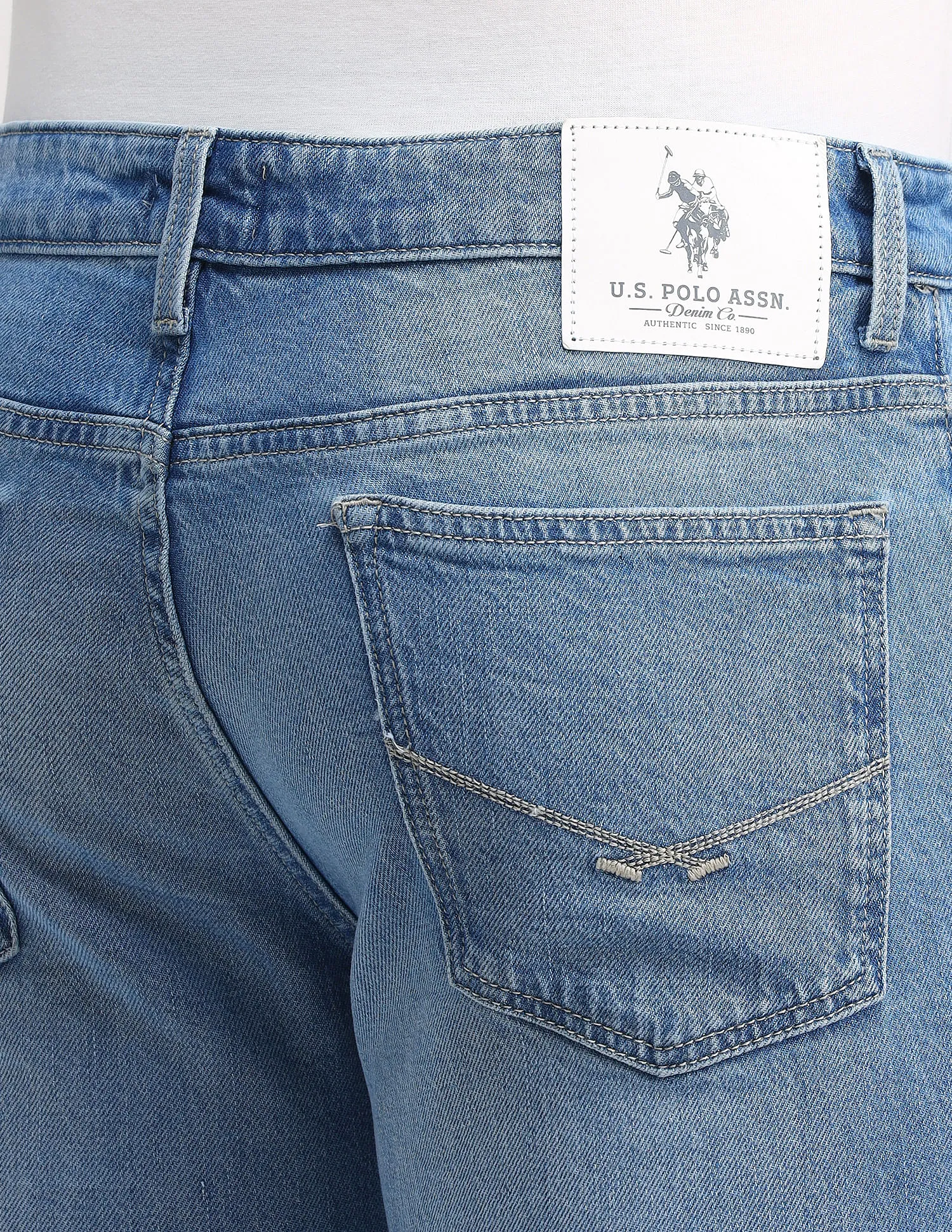 U.S. Polo Assn. Denim Co. Brandon Slim Tapered Blue Jeans