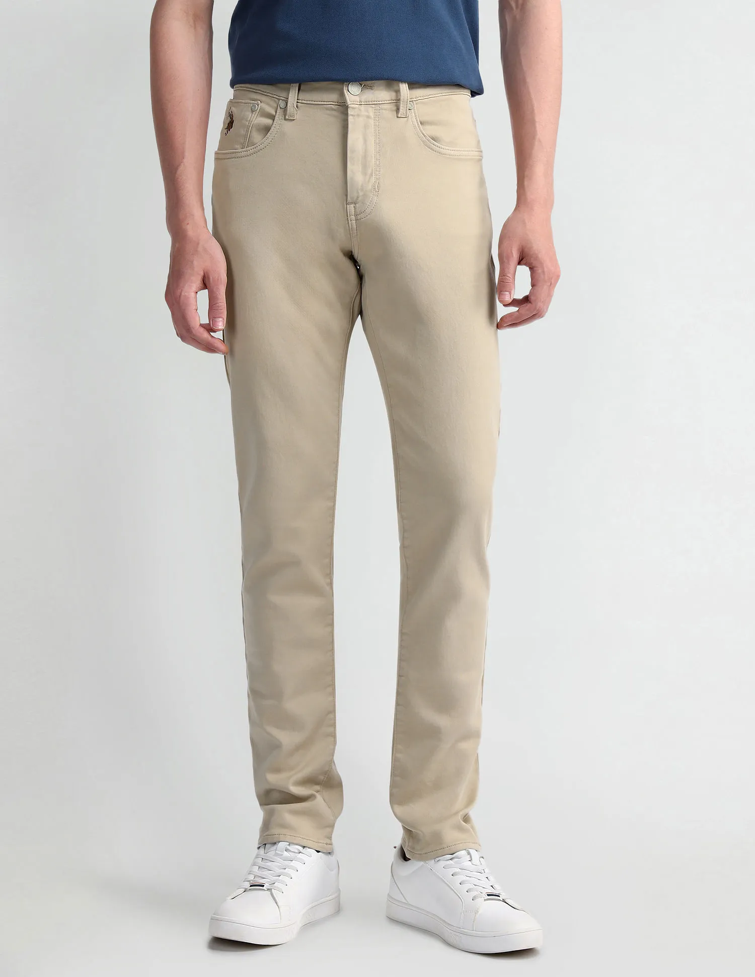 U.S. Polo Assn. Denim Co. Slim Tapered Beige Jeans