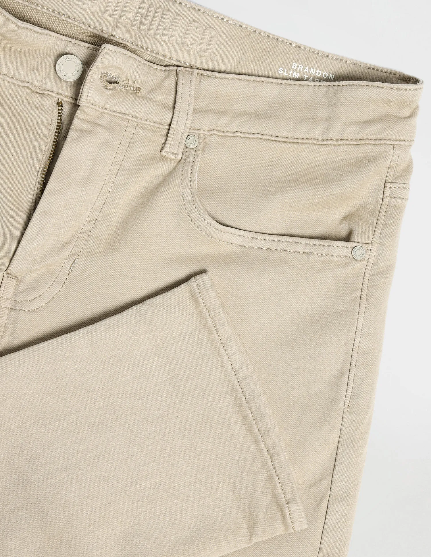 U.S. Polo Assn. Denim Co. Slim Tapered Beige Jeans