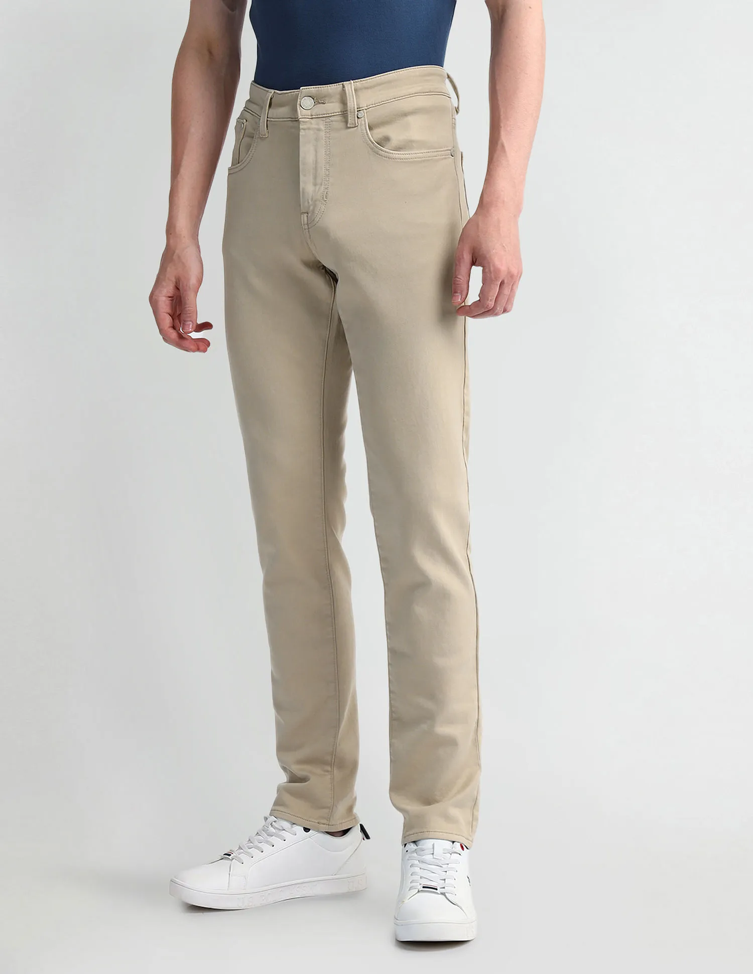 U.S. Polo Assn. Denim Co. Slim Tapered Beige Jeans