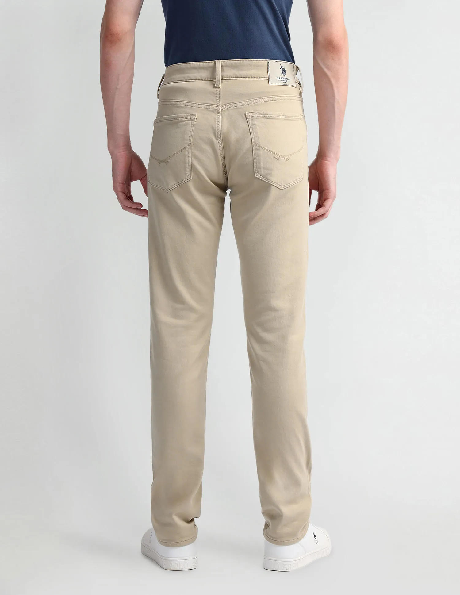 U.S. Polo Assn. Denim Co. Slim Tapered Beige Jeans