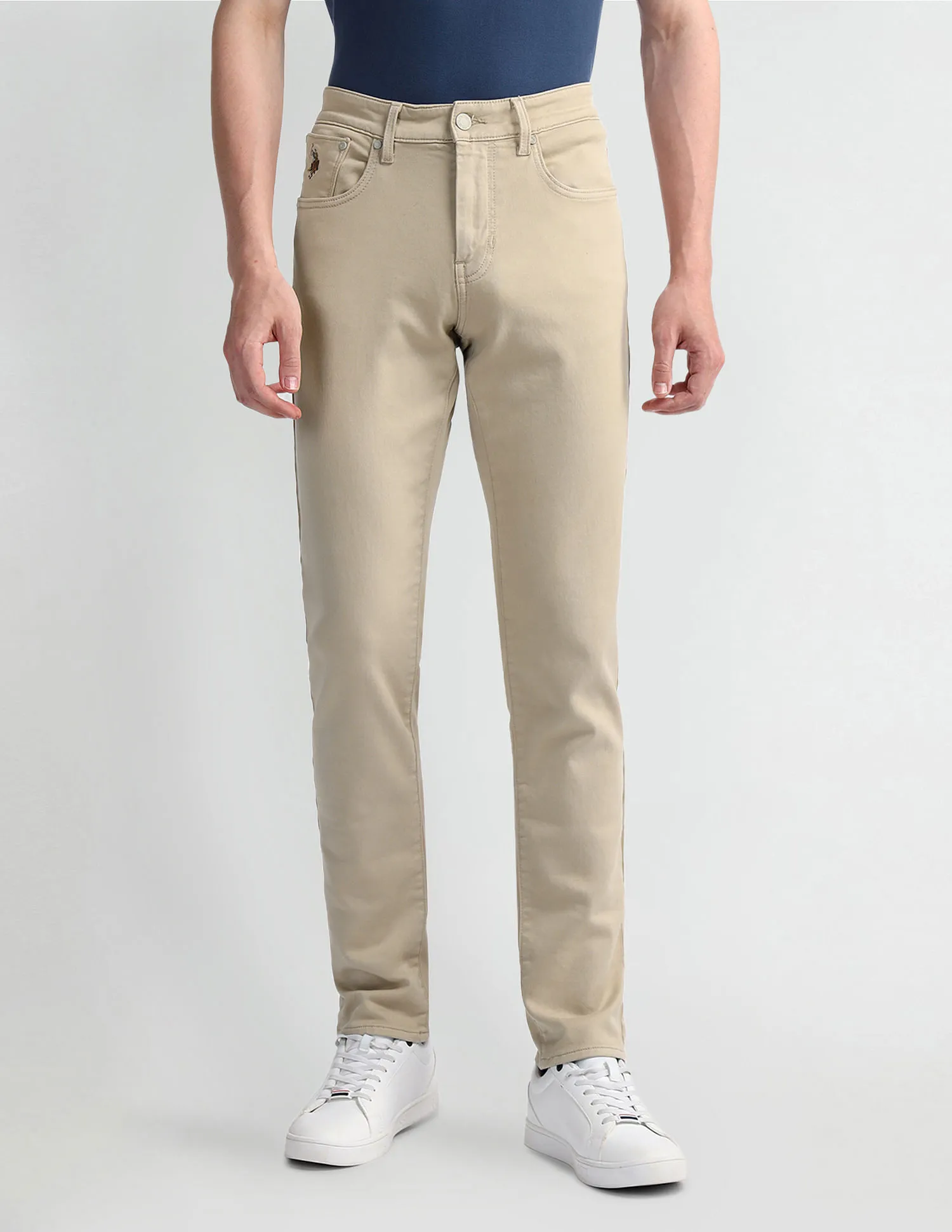 U.S. Polo Assn. Denim Co. Slim Tapered Beige Jeans