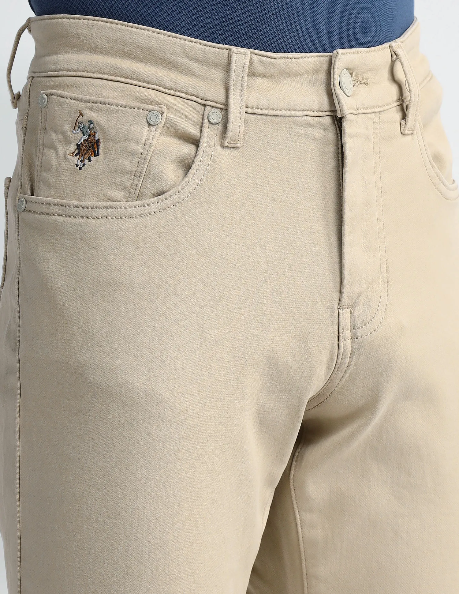 U.S. Polo Assn. Denim Co. Slim Tapered Beige Jeans