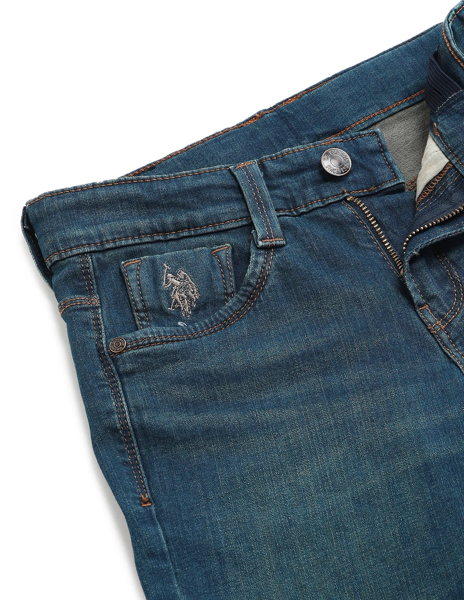 U.S. Polo Assn. Kids Boys Regular fit Blue Jeans