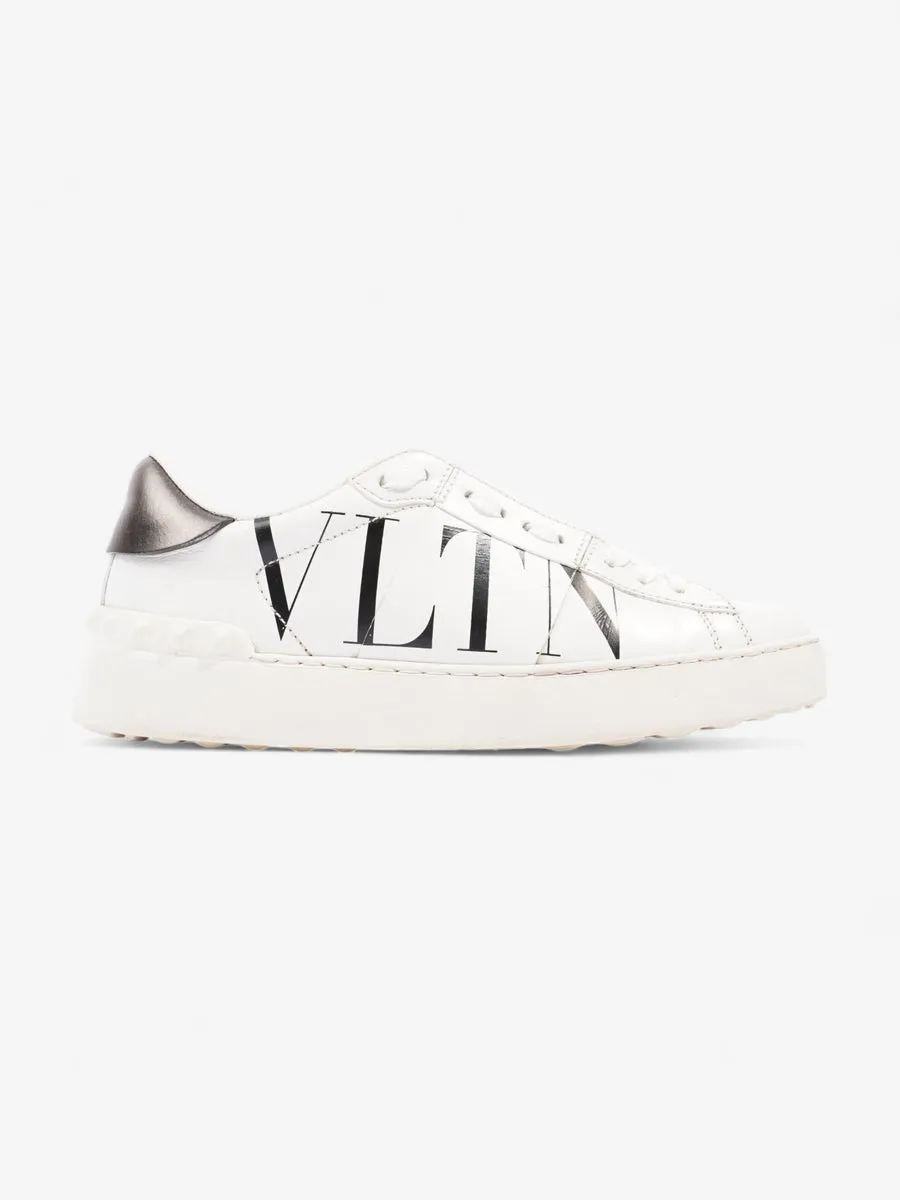 Valentino Open Sneakers White / Black Logo Leather EU 36.5 UK 3.5