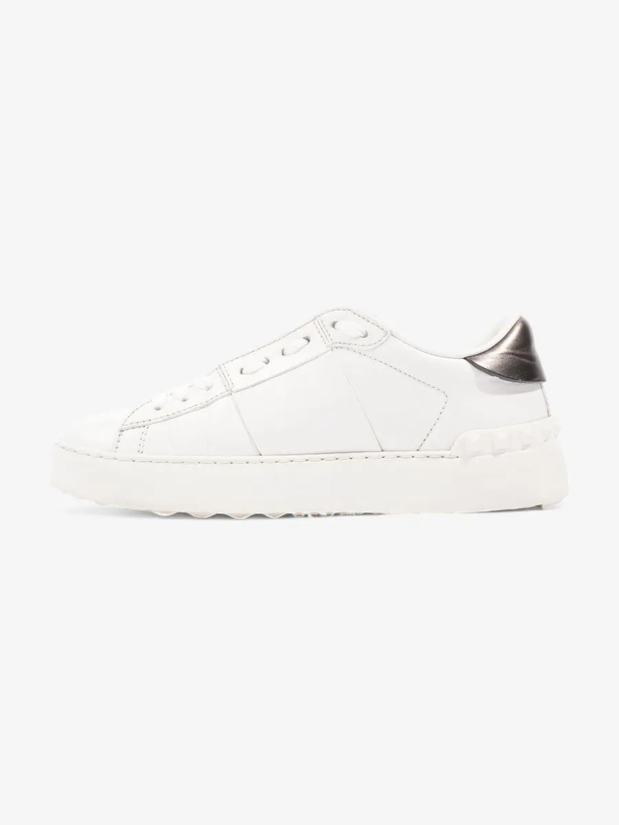 Valentino Open Sneakers White / Black Logo Leather EU 36.5 UK 3.5