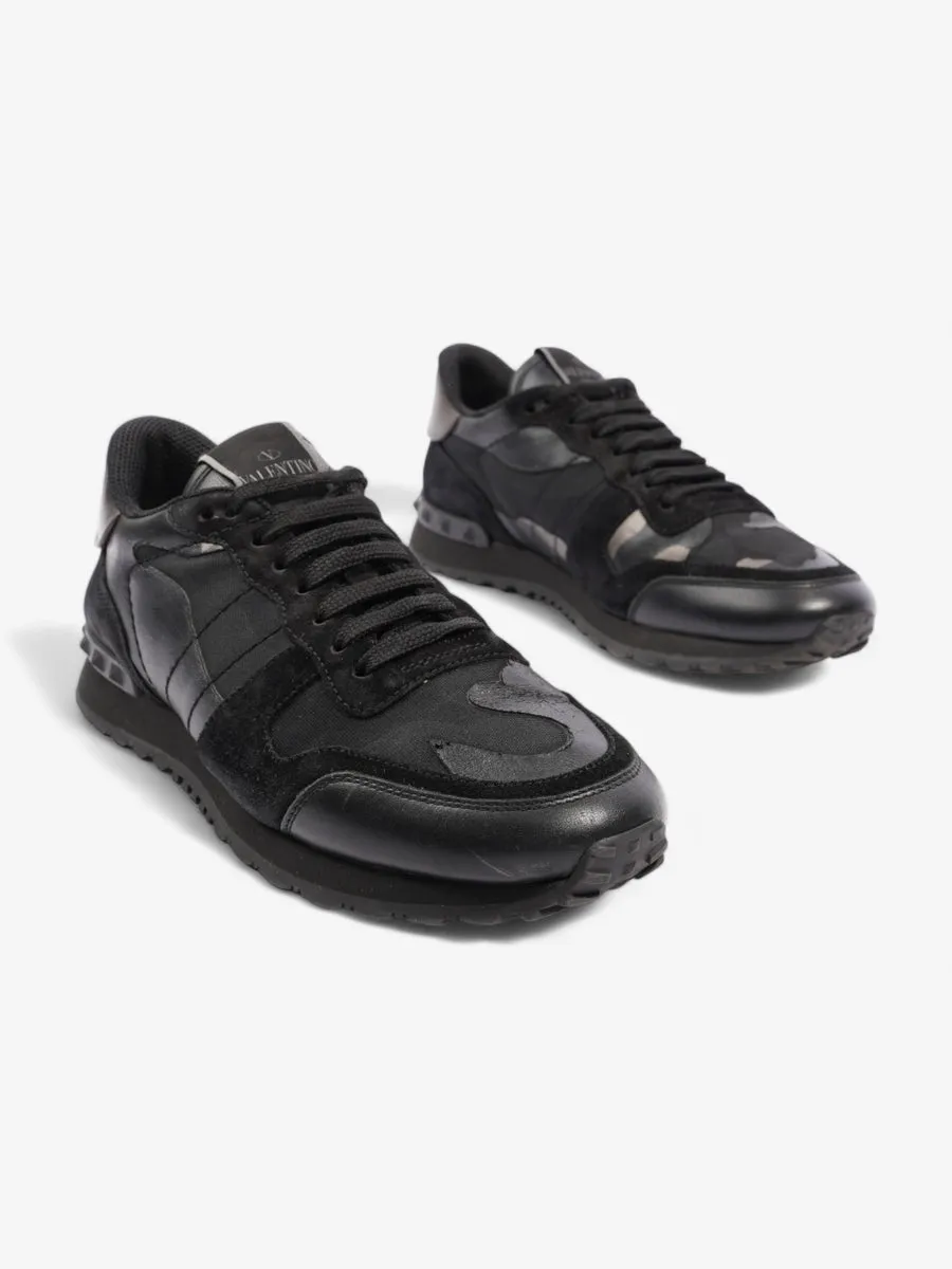 Valentino Rockrunner Sneakers Black / Grey Leather EU 39 UK 6