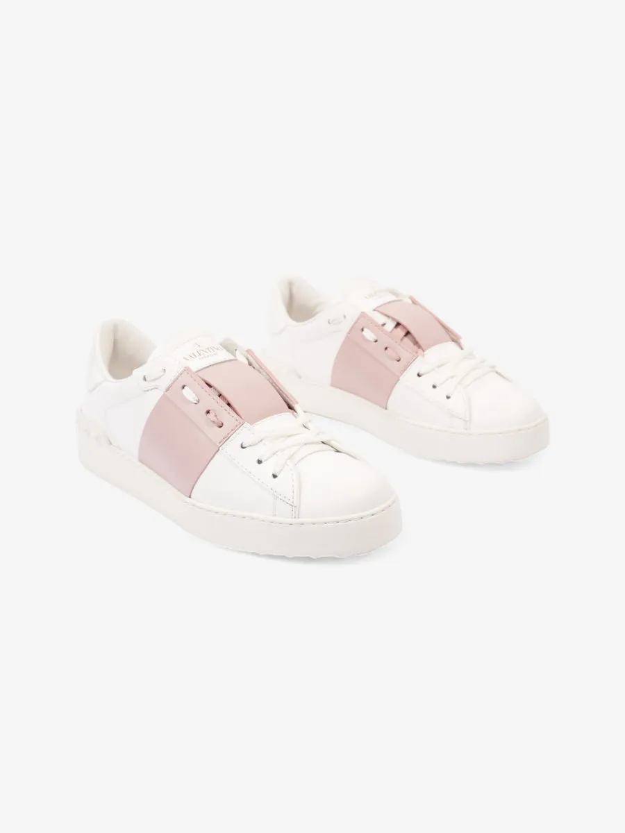 Valentino VLTN Open Sneakers White / Rose Leather EU 39 UK 6