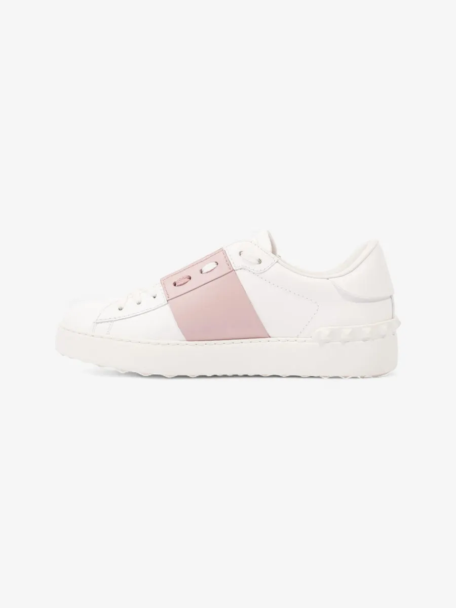 Valentino VLTN Open Sneakers White / Rose Leather EU 39 UK 6