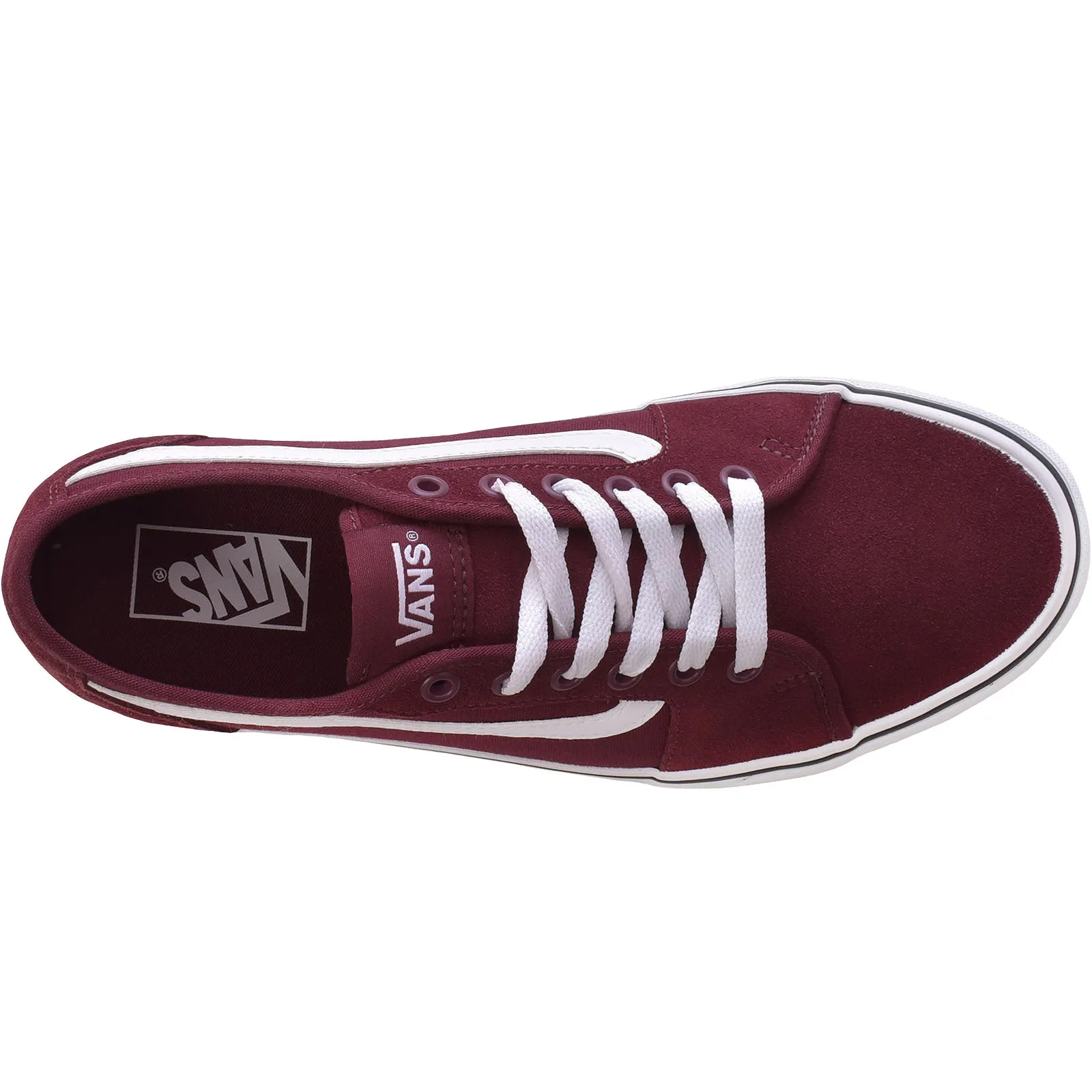 Vans Mens Filmore Decon Low Canvas Trainers - Red