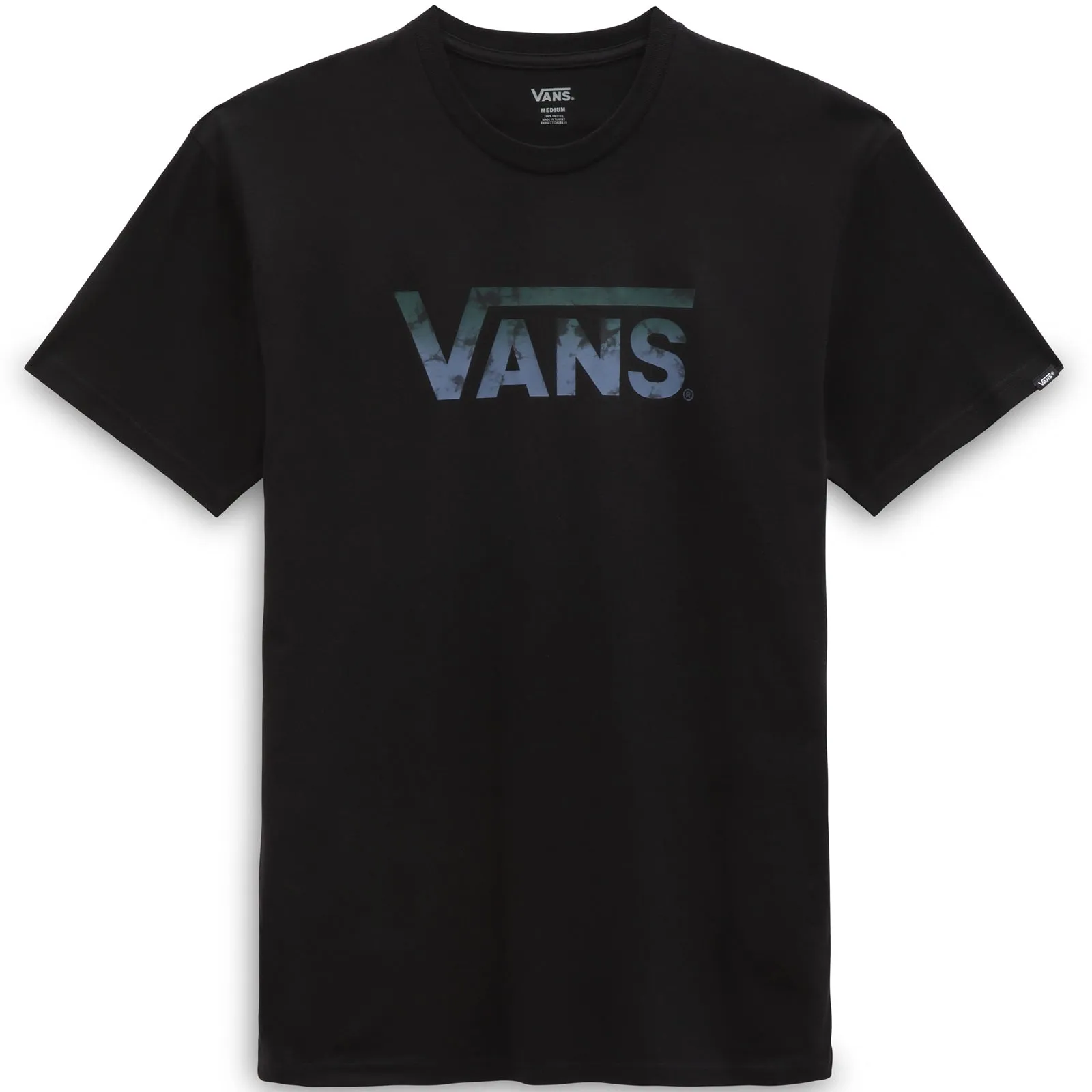 Vans Mens Gradient V Crew Neck Short Sleeve T-Shirt - Black