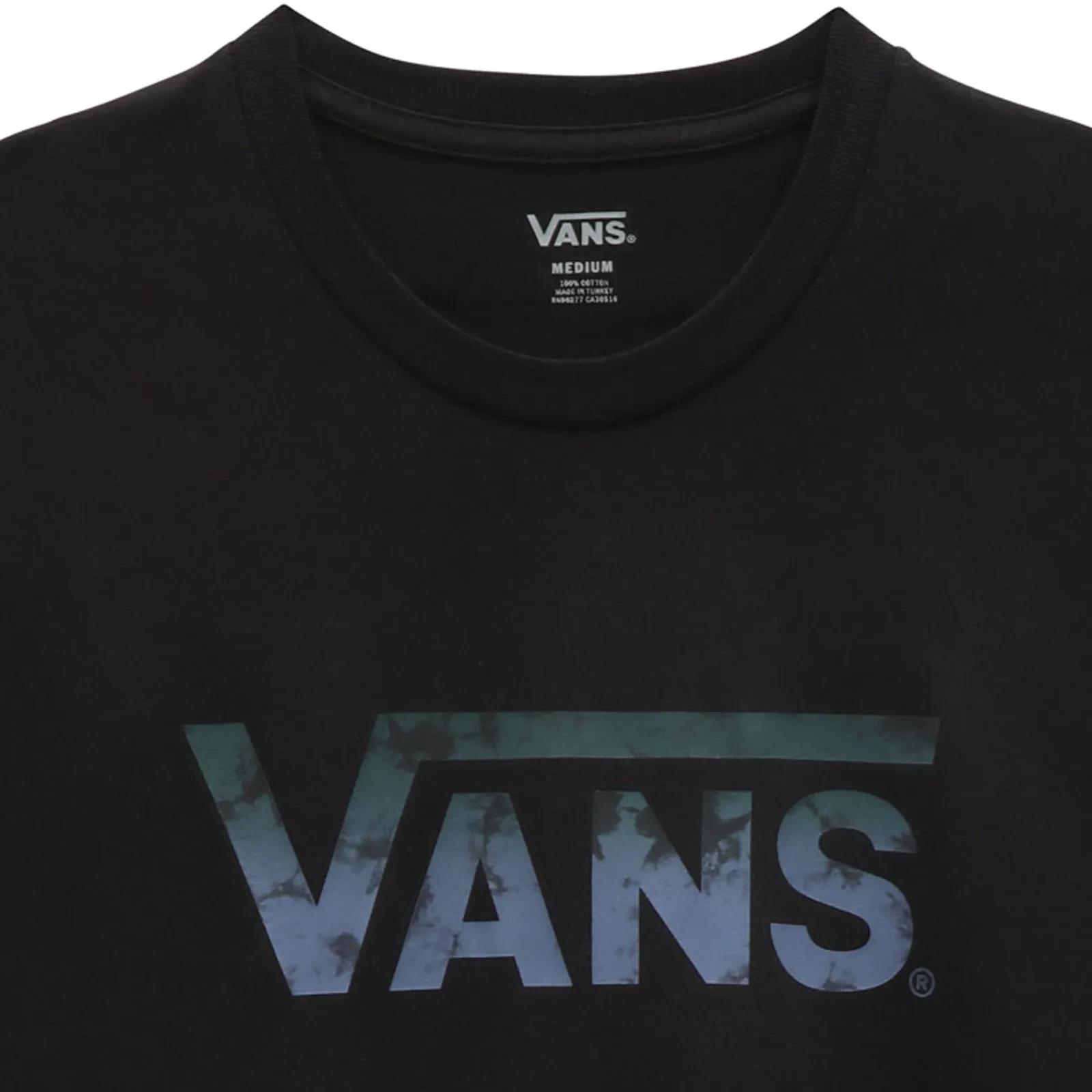 Vans Mens Gradient V Crew Neck Short Sleeve T-Shirt - Black