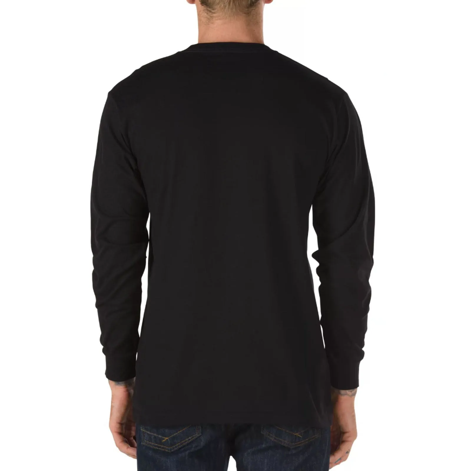 Vans Mens Off The Wall Board Long Sleeve T-Shirt - Black/White