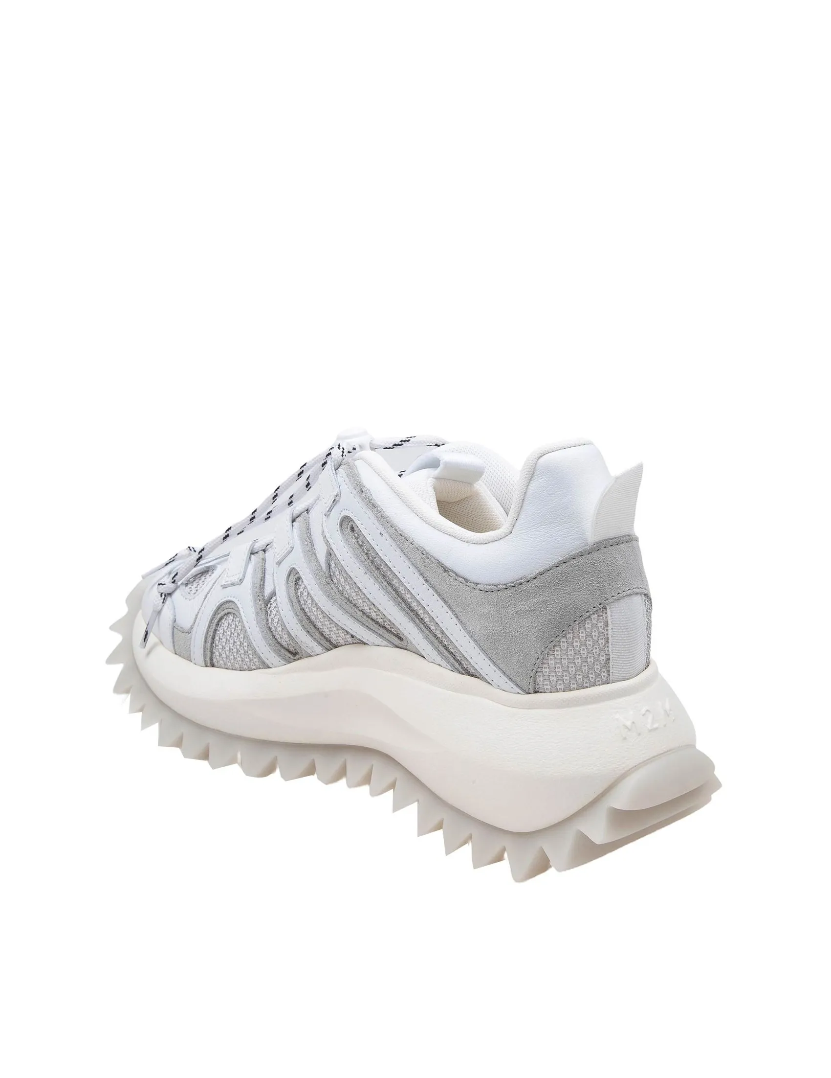 VIC MATIE' RUNNING TREK SNEAKERS IN WHITE LEATHER