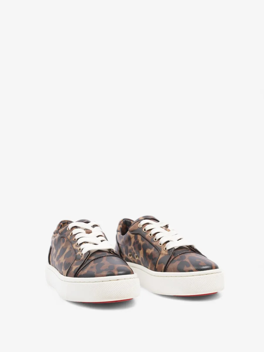 Vierissima Flat Sneakers Leopard Print Leather EU 37.5 UK 4.5