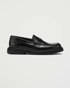 Vinnee Penny Loafer Black Polido Leather