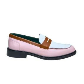 VINNY's   Townee Tri-Tone Penny Loafer Pink