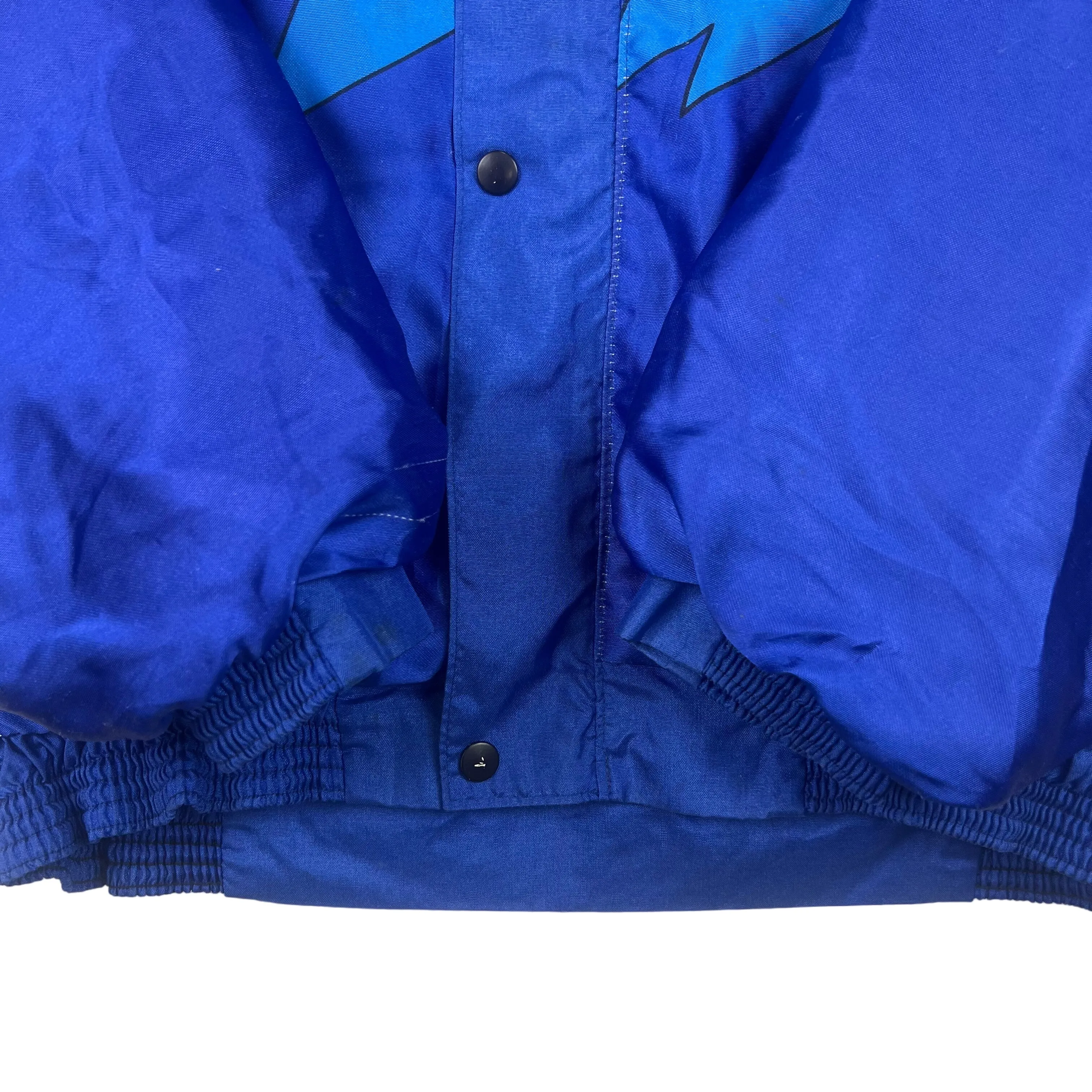 Vintage 80's Suzuki Akito Motorcycle Racing Jacket Blue White Rare