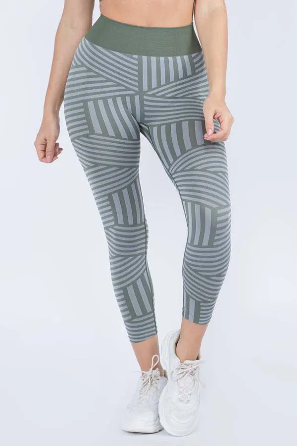 Vital Multi Striped Workout Leggings