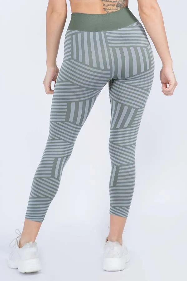 Vital Multi Striped Workout Leggings