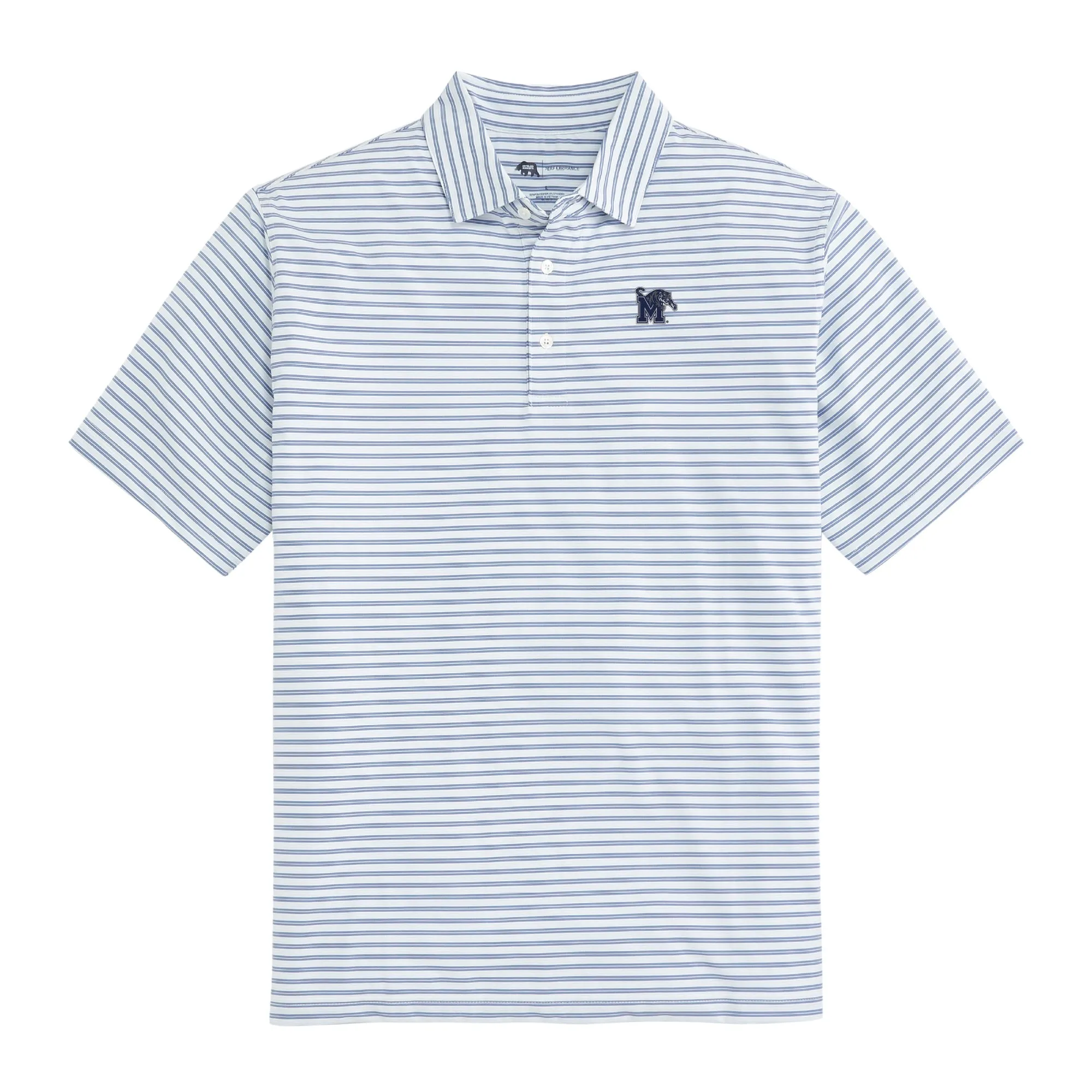 Wedge Stripe Memphis Performance Polo