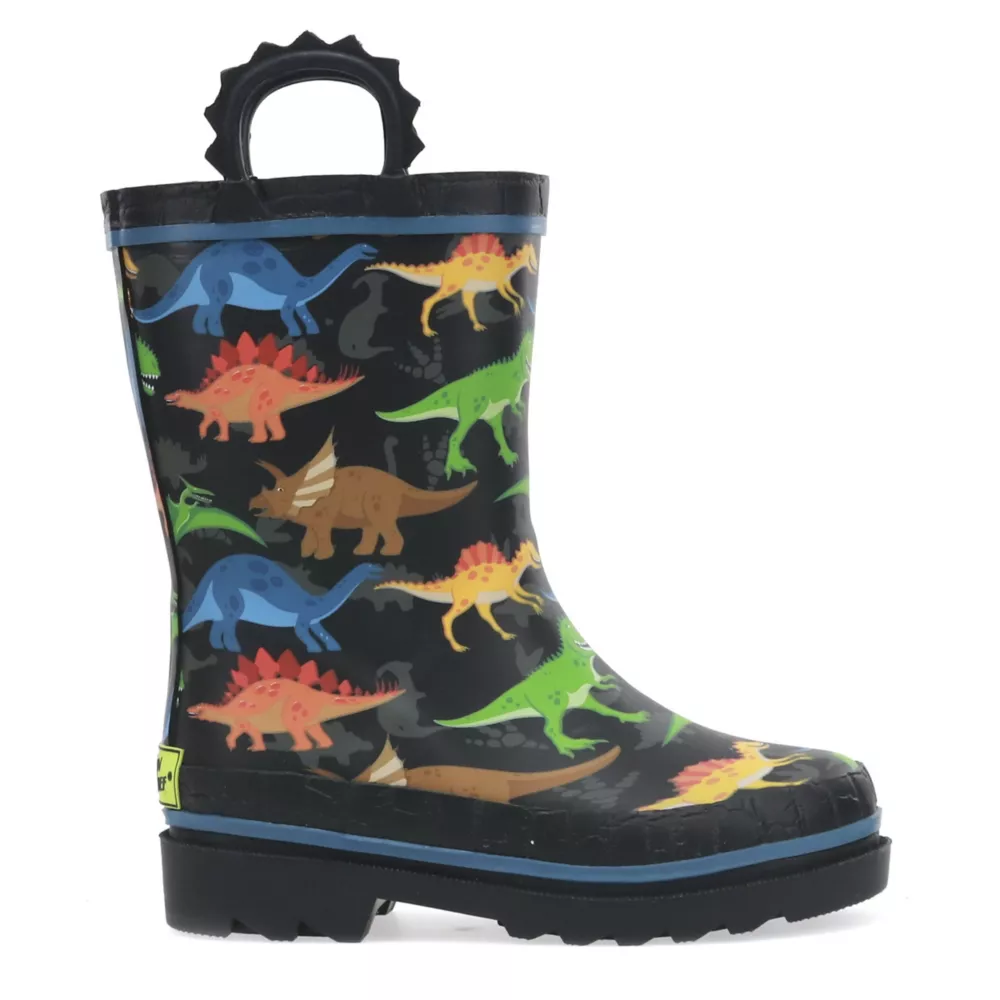 WESTERN CHIEF  BOYS TODDLER DINO WORLD RAIN BOOT