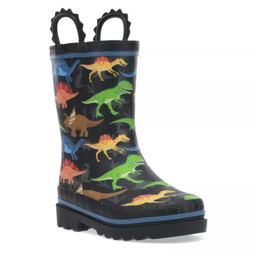 WESTERN CHIEF  BOYS TODDLER DINO WORLD RAIN BOOT